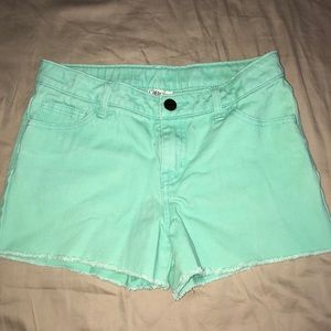 Teal girls shorts